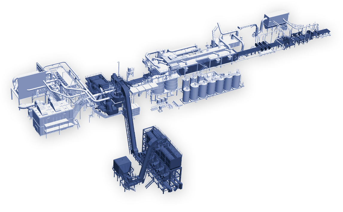 Stone Wool production line